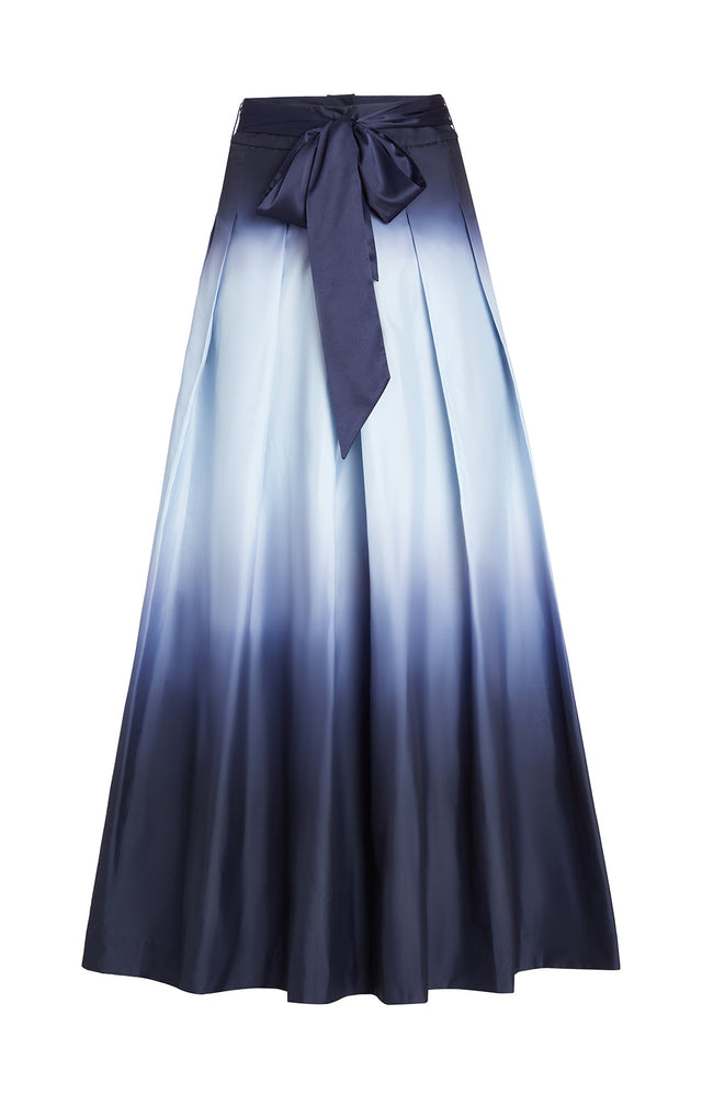 Fjord - Pleated Ombré Taffeta Maxi Skirt - Product Image