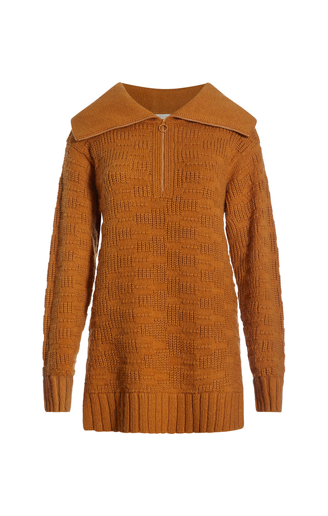 Lillehammer - Mixed Stitch Zip Sweater - Product Image