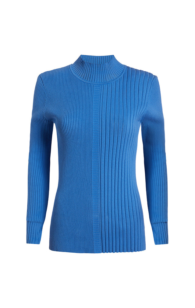 Norse - Varied-Rib Mock Turtleneck Top - Product Image