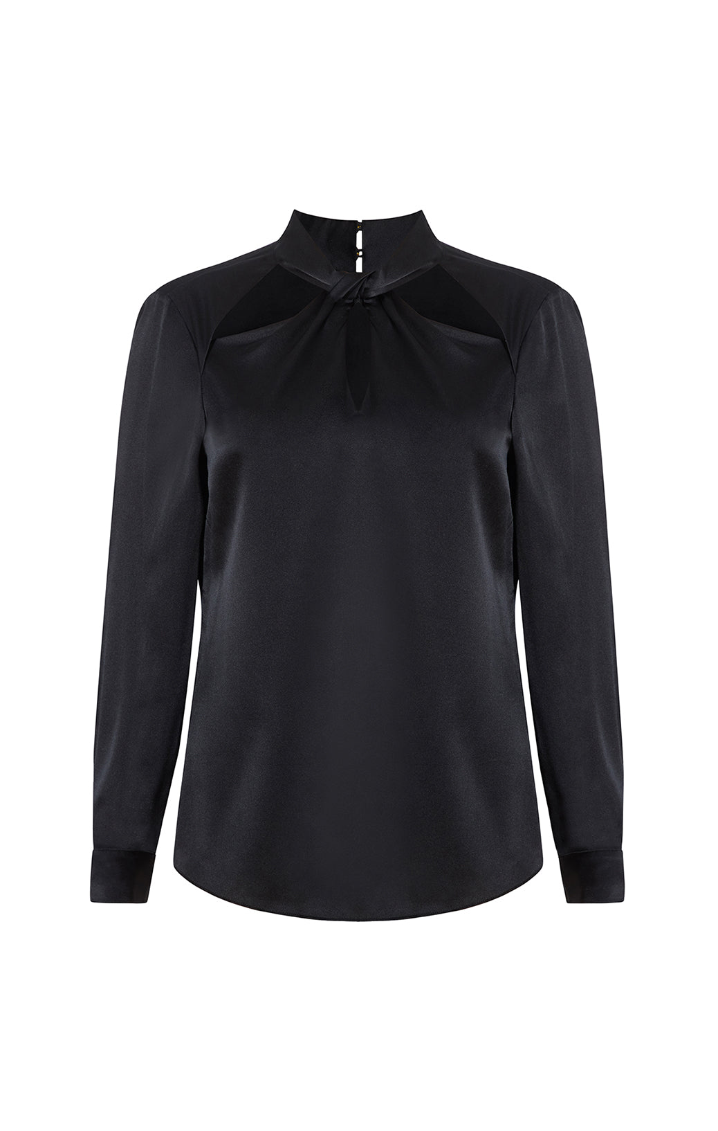 Metropolitan - Sequined Velvet Blouse With Silk Flower Pin - Product Image