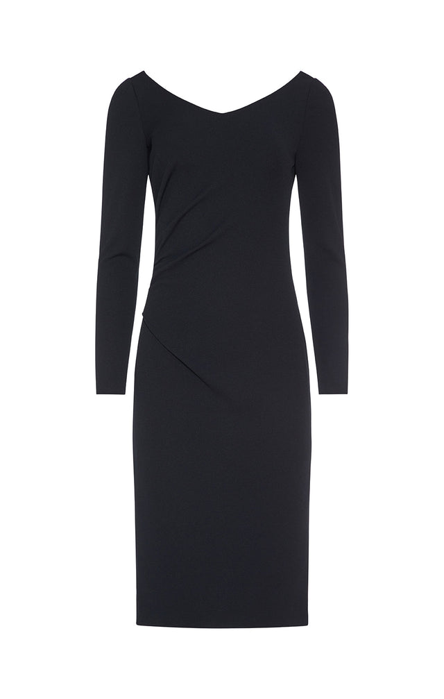 Sonata - Little Black Scuba Crêpe Dress - Product Image