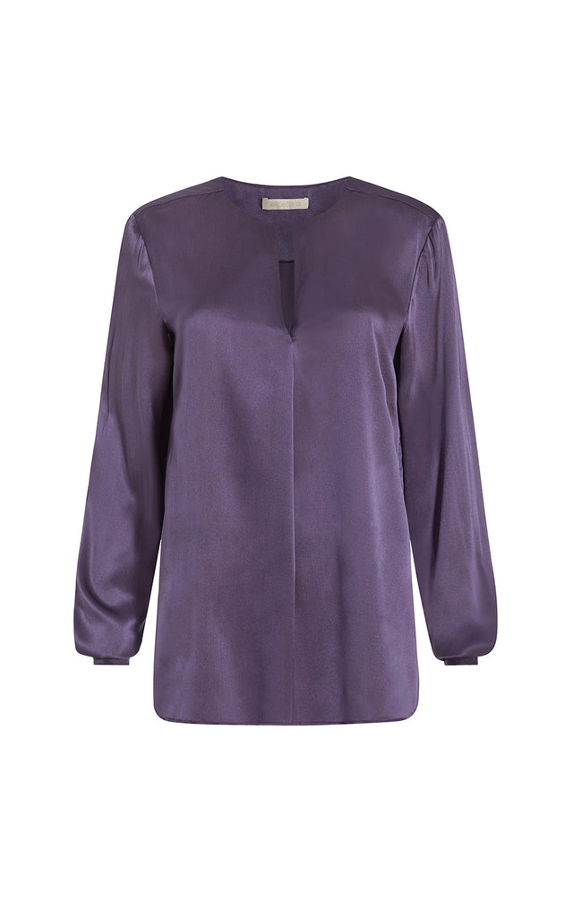 Sorbet - Stretch Silk Satin Blouse - Product Image